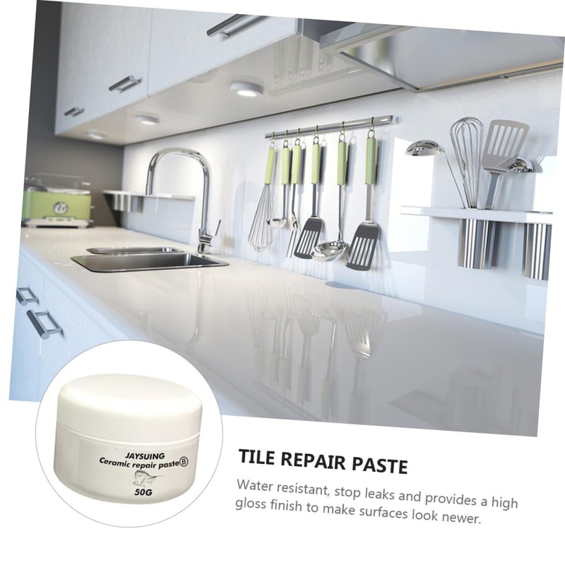 DOITOOL Fast-Drying Ceramic Repair Paste Kit for Tile Repair Fix