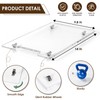 Acrylic Appliance Slider with Rubber Wheels, Sliding Tray for Heavy