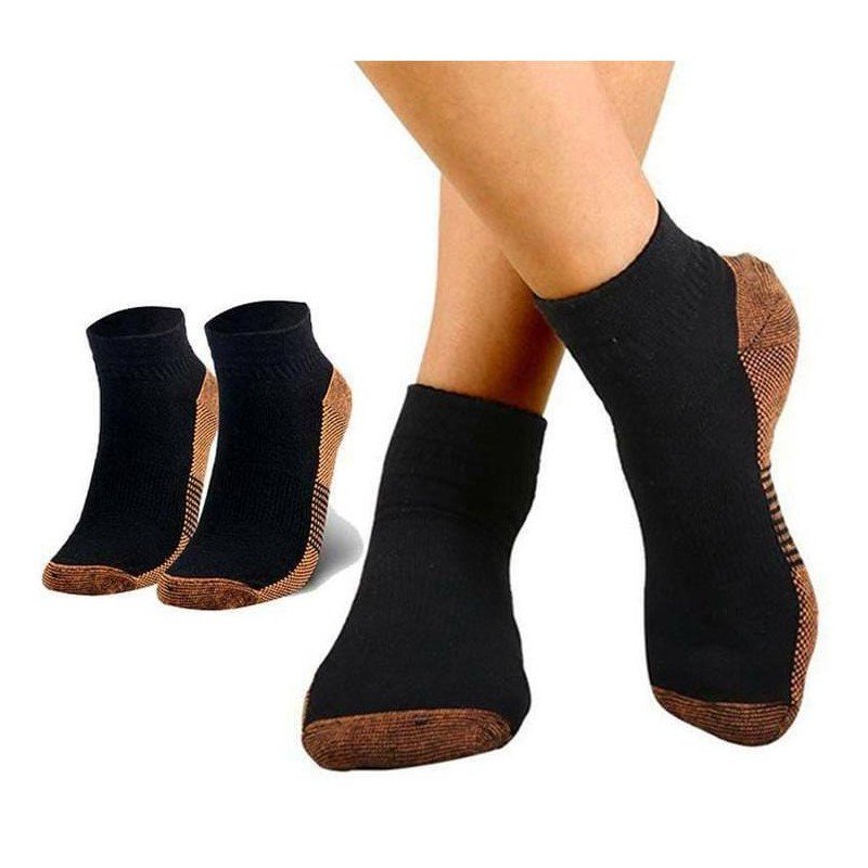 Compression Foot Sleeve (1-Pack) - Size: Large/XLarge, Style: Black Copper