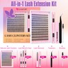 Lash Clusters Kit, Wispy Lash Clusters Natural Lash Extension Kit