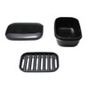 TANCANO Soap Dish Soap Box Soap Holder 2 Pack Soap