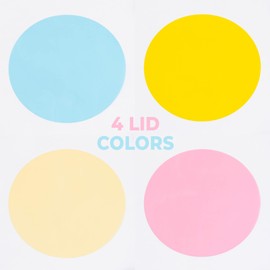 WYZworks Cup Sealer Film Sealing for PP and Paper type, with 4 Lid Colors, Seals 1000 cups per roll @ 90mm-105mm, Bubble Boba Milk Tea Lid