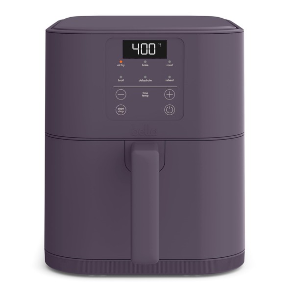 bella 6 Qt Slim Air Fryer, Fits-anywhere™ Kitchenware, EverGood™ Ceramic