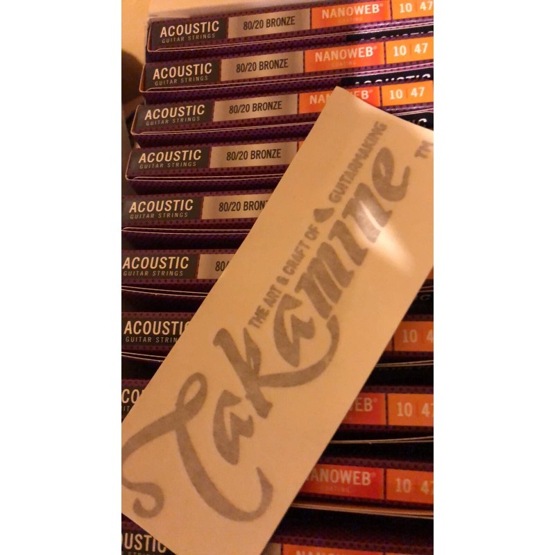 Takamine Pickguard Logo/ READ DESCRIPTION/ Solid Gold Color x 1