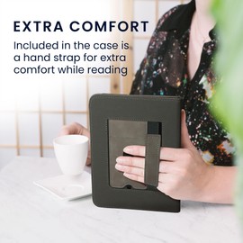 kwmobile Case Compatible with Barnes & Noble Nook Glowlight 4 Plus Case - Cover for eReader with Magnetic Closure - Grey