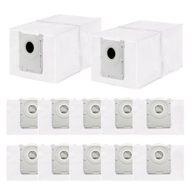 12 Staubbeutel Kompatibel mit Ecovacs Deebot X8 PRO OMNI/T50 OMNI/T50 PRO OMNI/T50 MAX PRO OMNI//T50 OMNI/T30C Pro Roboter Staubsauger, 3,5 L Große Kapazität Ersatzbeutel