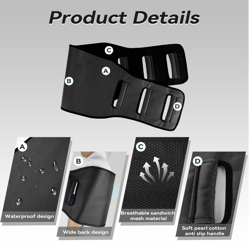 Transfer Sling Gait Belts, Padded Assist Transfer Belts, Heavy Duty