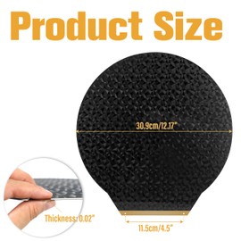 Dia 309mm PEO PEI Build Plate Round Compatible with Flsun V400 3D Printer, New Flexible Smooth Magnetic PEO & Textured PEI Double Sided Kit, Spring Steel Flex Bed Sheet Platform (Without Base)