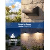 VOLISUN Fence Lights Solar Powered with Remote 2 Pack, Warm
