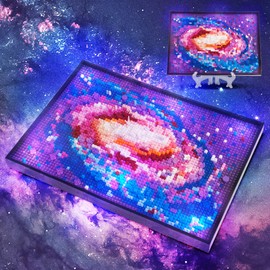 STMIGAIBLOCKS The Milky Way Galaxy Micro Mini Building Kit Wall Art,Unique Universe Galaxy DIY Decor,Creative Display Collection Gift for 14+ Kids and Adults