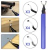 flintronic Universal deburring tool, metal handle, hand deburring tool with