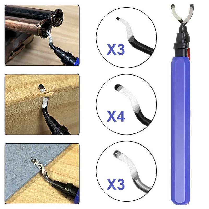flintronic Universal deburring tool, metal handle, hand deburring tool with