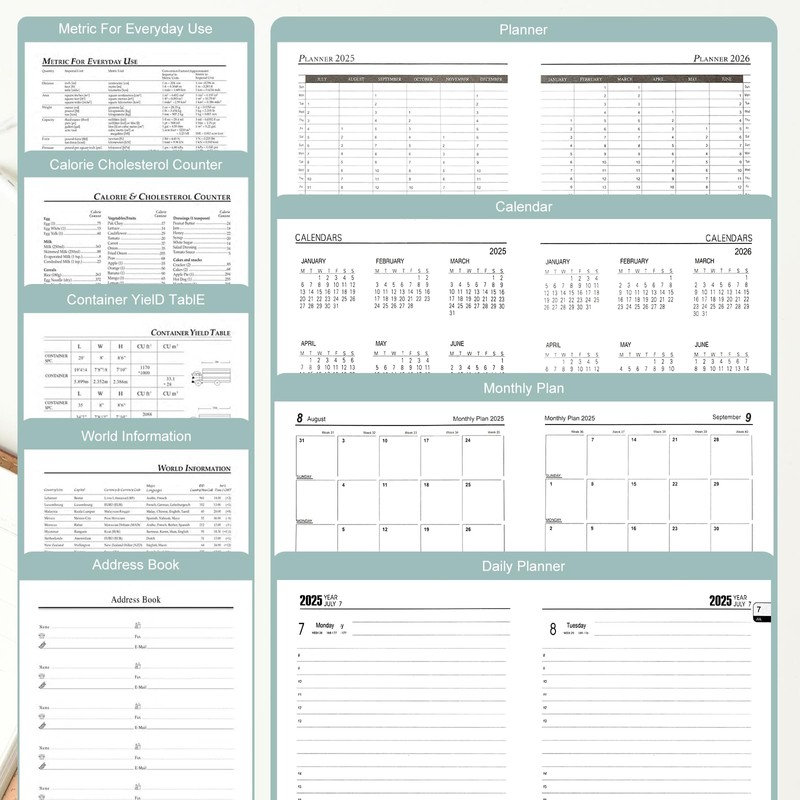 Mcdsuc Diary 2025-2026 A5 Page a Day,Productivity Organiser Daily Planner