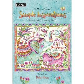 Lang, Simple Inspirations by Debi Hron 2025 Monthly Planner