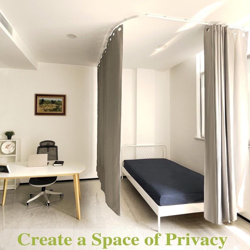 KXLife Flexible Ceiling Mount Curtain Track (20 ft), Hospital Curtain