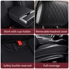 Aierxuan Sparkle Bling Diamond Women Car Seat Covers Waterproof Leather