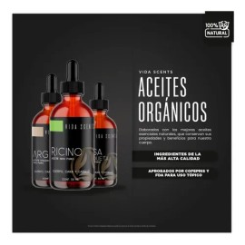 Aceite De Ricino 100 Puro, Natural 50 Ml. Vida Scents                                                                                                 