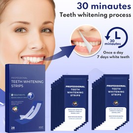 TSUINZ 28Pairs Teeth Whitening Strips Tooth Rapid Bleaching White Strips Teeth White