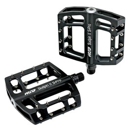 NC-17 Parent Title, Unisex, Sudpin II S-Pro CNC Plattform Pedale/Fahrrad Pedale MTB/Mountainbike Pedal/BMX Pedal / 12mm Bushing und Kugellager/Cr-Mo Achse/Farbe Schwarz, black, One Size