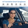 AI Translator Smart Glasses for Men Women, Bluetooth Audio Sunglasses
