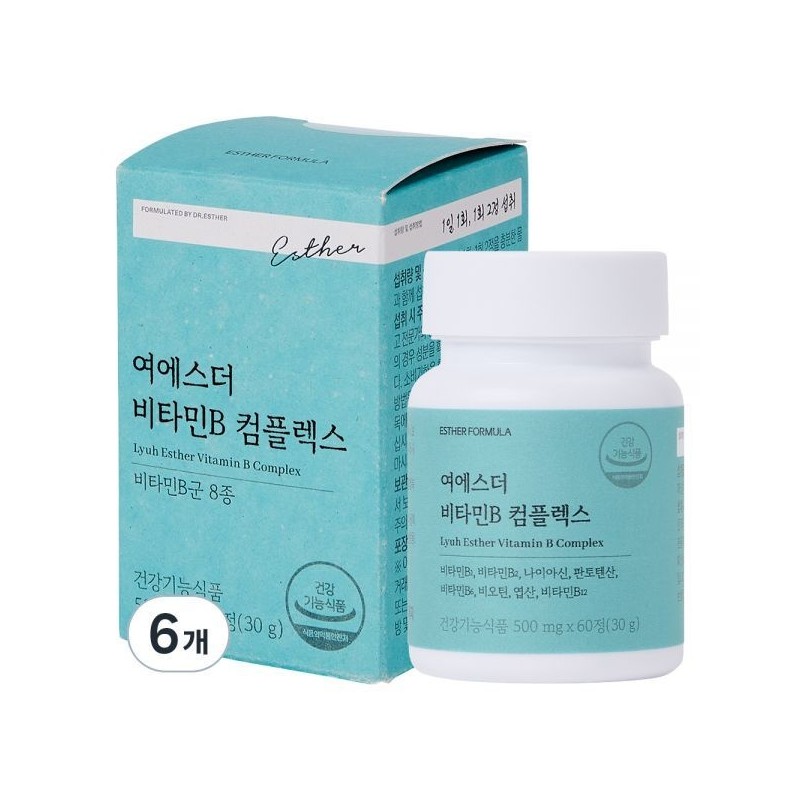 에스더포뮬러 여에스더 비타민B 컴플렉스 30g, 6개, 60정 × 1개