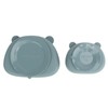Baby Suction Plates Panda Shaped Powerful Suction Silicone Kid Suction