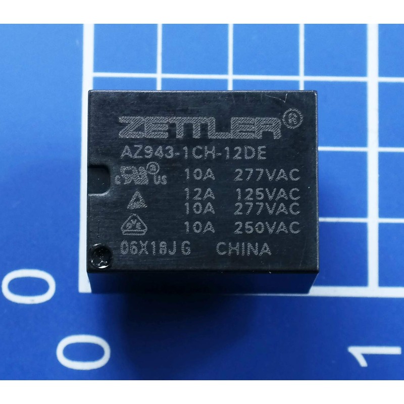 American Zettler AZ943-1CH-12DE Relay - 15 A SPDT 12 VDC