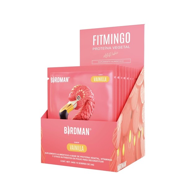 Birdman Fitmingo Protena Vegana con Fit, Beauty y Balance Blends.