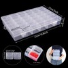2PCS 36 Grids Clear Plastic Organizer Box for Jewelry, Beads,