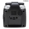 Formia HT-A030W-BK Tabletop Alarm Clock, Stand, Luminous, Silent, Continuous Second