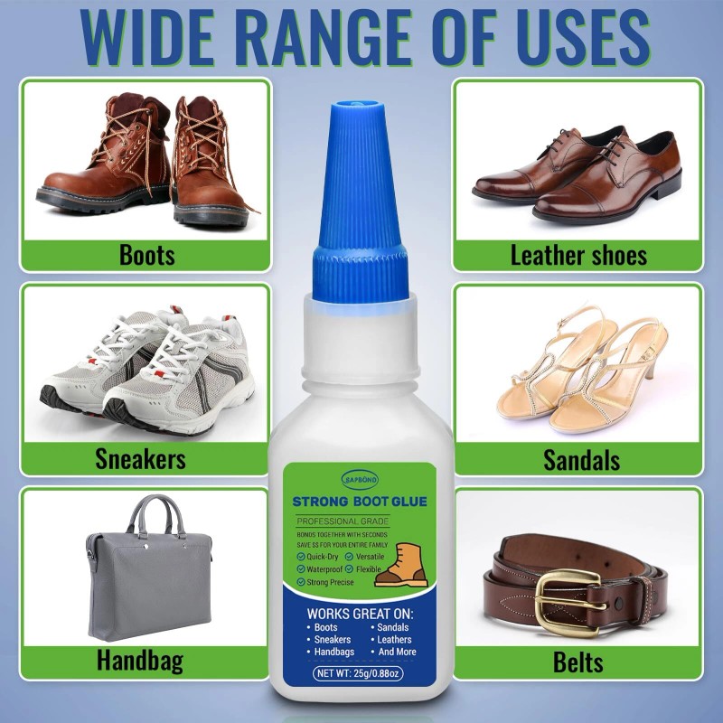 SAPBOND 25g Cowboy Boots Glue Repair Waterproof: Professional glue to
