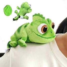 KBIBCK Chameleon Plush Toy, Chameleon Stuffed Animal, Pascal Plush Toy, Magnet Magnetic Play, Shoulder lizard Toys, Ideal as a Small Gift for Boys Girls Birthday Party