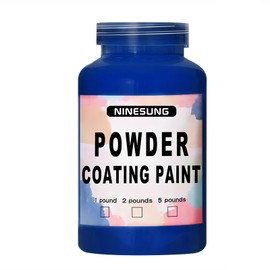 Ninesung Powder Coating Paint | Powder Coat Perfect for Metal Surfaces | Car Paint | Building Materials | Powder Paint for Steel Structures, Factories, Buildings, Playgrounds, Gardens (Navy Blue, 4 oz)