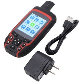 Navegación GPS de mano, A6 Brújula de navegación GPS de mano Rastreador de ubicación exterior USB Recargable AC110V Enchufe de EE. UU.