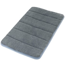 Gifoto Bath Mat, Non-Slip Bathroom Rugs, Washable, Absorbent, Soft, Fluffy Bathroom Rug for Bathroom, Bathtub, Shower, Living Room, Bedroom (40 x 60 cm, Grey)