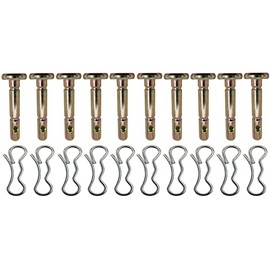 10 PK 738-04124A and 714-04040 Shear Pins and Cotter Pins for Cub Cadet MTD Troy Bilt Snow Throwers