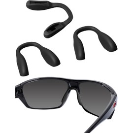 Bwake 3 PCS Standard Size Replacement Nose Pads for Oakley Split Shot OO9416/Split Time OO4129/Targetline OO9397/Crossrange OO9361/Crossrange XL/Crossrange R Sunglasses - Black