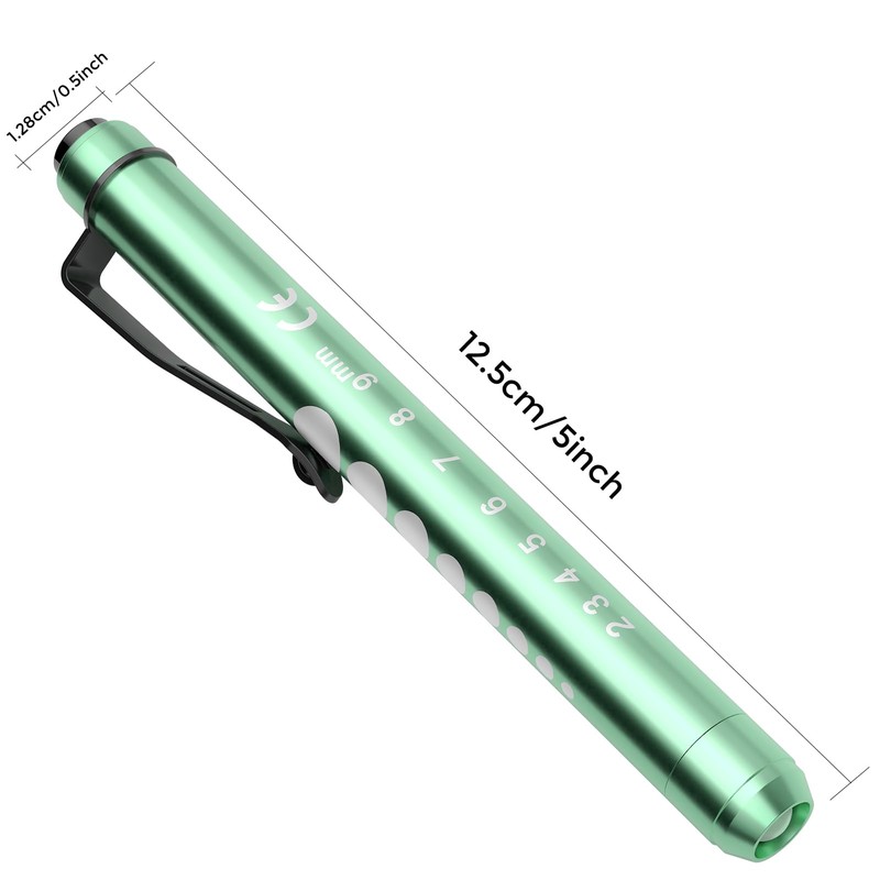 RISEMART Pen Lights for Nurses, 2Pack Reusable Medical Pen Light