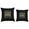 Nice Shamrock Plant for Irish Flowers Lovers Throw Pillow