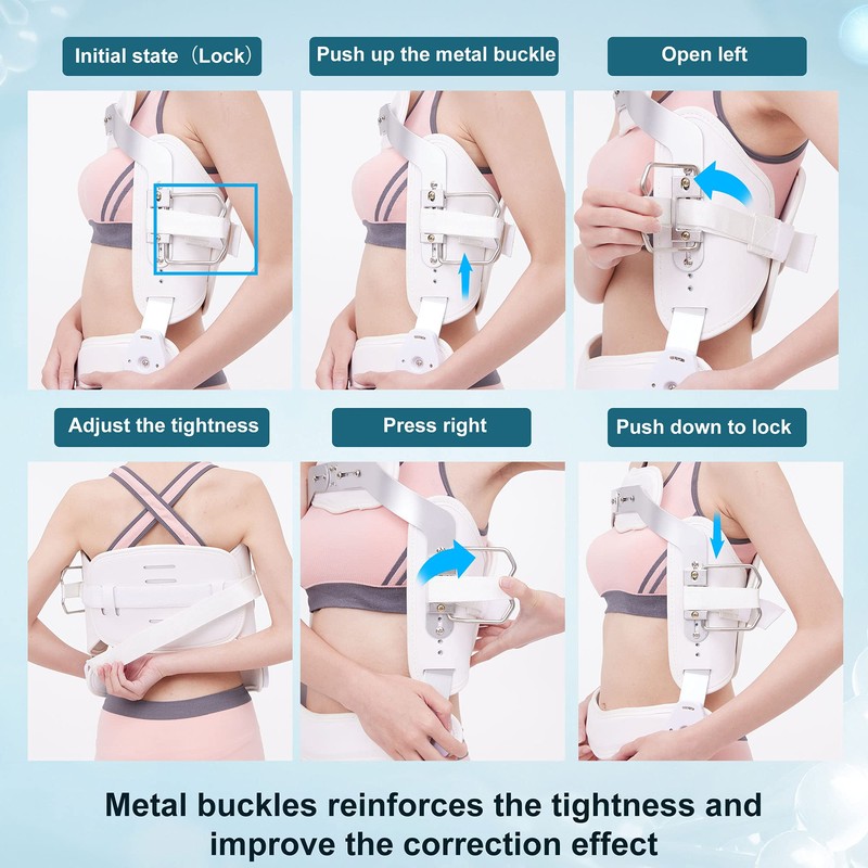 GHORTHOUD Hyperextension Back Brace Orthotics Jewett Brace for Thoracic &