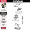 Delta Woodhurst 14 Series Bathtub and Shower Faucet Set, Chrome