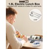 SOHIDA 1.8L+0.5L Heated Lunch Box for Men, 80W Electric Lunch