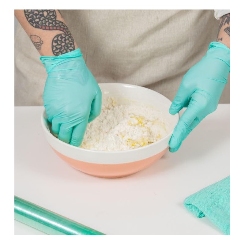 Bayeco Vitaguante Disposable Nitrile Gloves, Biodegradable, Small, Pack of 10,
