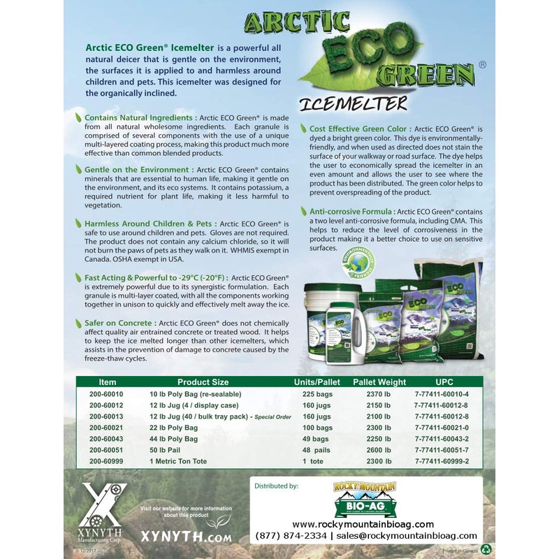 Arctic Eco Green Anti-Corrosive All Natural Child, Pet and Concrete