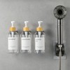JANXIN Shampoo and Conditioner Dispenser Set of 3 for Wall