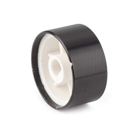 fivekim 2 x 25x13mm D Axis Rotary Potentiometer Knob Encoder Volume Control for Speaker Amplifier Audio HiFi Half Axis Aluminum Knob Black