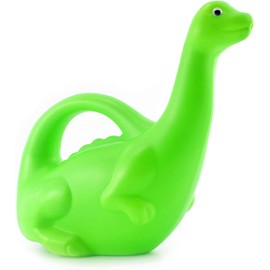 Cornucopia Green Dinosaur Watering Can; Novelty Plastic Waterer Toddler-Friendly & Kid-Loved