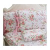 FADFAY Bed Sheets Pink Rose Floral Print Bed Sheet Set