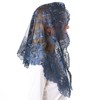 Mantilla tradicional bordado para cubrir la cabeza, triángulo de encaje,