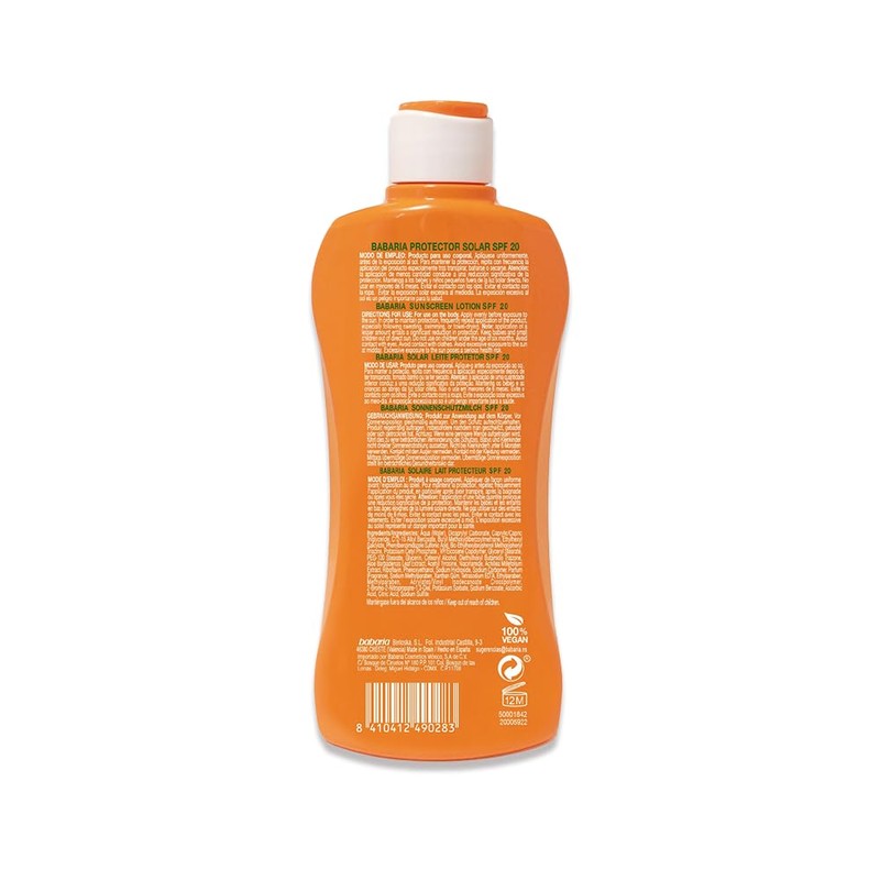 BABARIA Babaria Leche Aloe F20 300ml for Daily Use